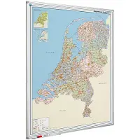 Smit Visual Whiteboard landkaart - Nederland wegenkaart