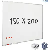 Smit Visual Mat Whiteboard 150x200 cm - Magnetisch / Emaille - 4:3