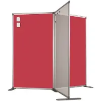 Smit Visual Scheidingswand dubbelzijdig - Prikbord - 110x100 cm