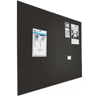 Smit Visual Prikbord bulletin - Zwevend - 120x180 cm - Zwart