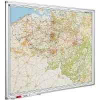 Smit Visual Whiteboard landkaart - België postcodes