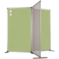 Smit Visual Scheidingswand dubbelzijdig - Prikbord - 140x80 cm