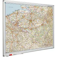 Smit Visual Whiteboard landkaart - België & Luxemburg wegenkaart