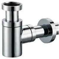 Blinq Goya Bekersifon Voor Fontein Geborsteld Nikkel - Messing - Wastafels - Sifons - 6952071522582