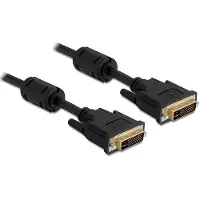 DeLOCK DVI-I Dual Link monitor kabel / zwart - 1 meter