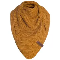 Knit Factory Coco Omslagdoek/Sjaal Junior - Oker - 140x60 cm