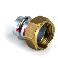 Viega Prestabo forskruning 1 "x22 mmaf ulegeret stål, fladpakmuffe/muffe , SC-contur