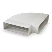 Toolstation T125 horizontale bocht 90deg 204x60mm