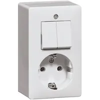 Honeywell Peha Peha 6695 Combinatiestopcontact met randaarde wit - 00275521
