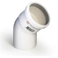 Ubbink Rolux rookgasafvoer bocht PP80 45deg