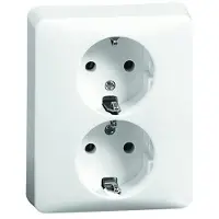 Peha Inbouw stopcontact RA dubbel LW - 4602217