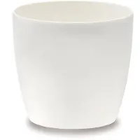 Elho Bloempot Brussels Diamond - Kunststof - Wit - Diam.22xh20,1cm