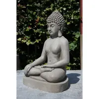 StonE'lite - Boeddha zit L Fiberclay
