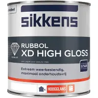 Sikkens Rubbol XD High Gloss RAL 9010 zuiver wit 0.5 liter