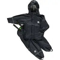 CeLaVi Regenkleding m. Bretellen - PU - Zwart - - 80 - Regenkleding