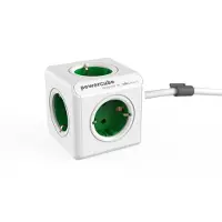 Allocacoc PowerCube Extended Green 1,5m cable