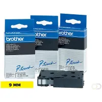 Brother TC-691 tape zwart op geel 9mm x 7,7m (origineel)