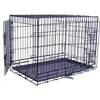 Gebr. De Boon Hondendraadkooi 2 deurs zwart 106 x 69 x 79 cm