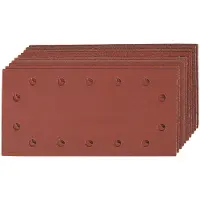 Silverline 115 x 230 mm geperforeerde klittenband schuurvellen, 10 pk. 2 x 60, 3 x 80, 120, 2 x 240 korrelmaten