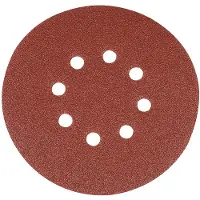 Silverline 150 mm geperforeerde klittenband schuurschijven, 10 pk. 80 korrelmaat
