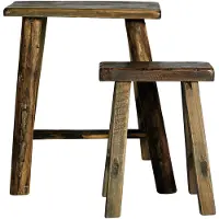 Nordal Rough krukken hout - set van 2 stuks
