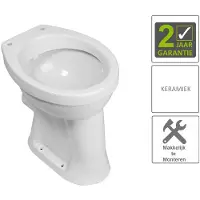 Boss & Wessing Bws toiletpot staand verhoogd 6 pk wit