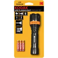Kodak LED Focus 157 zaklamp 1000mW Bk + 3x AAA batterij