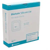 Coloplast Biatain Silicone Lite Schuimverband 10 x 10 cm (3445) | 10 stuks