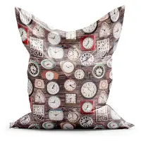Design Zitzak Clock Small - Bruin