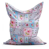Design Zitzak Roos Small - Roze/Blauw