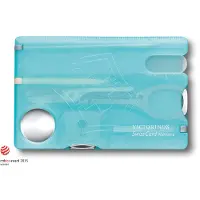 Victorinox SwissCard Nailcare Multitool 13 Functies Transparant IJsblauw