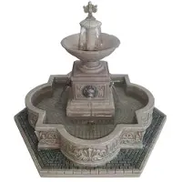 Lemax Kerstdorpminiatuur Modular Plaza Fountain (fontein) H 18 Cm
