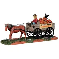 Lemax Pumpkin wagon