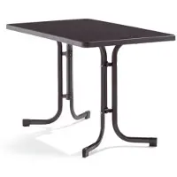 Sieger Brafab - mecalit tuintafel 115x70 4-poots - grijs
