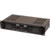Skytec 2 x 250W DJ PA versterker SPL500 met EQ