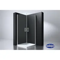 Best design Douchecabine erico vierkant met twee deuren 90x90x192 cm 6mm veiligheidsglas