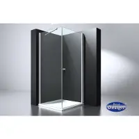 Best design erico vierkante cabine met 1 swing deur 100x100x200 cm nano glas 6mm