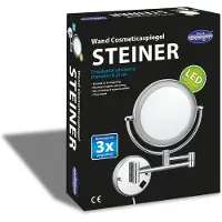Best design Cosmeticaspiegel Steiner Chroom met LED (20 cm)