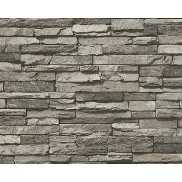 AS-Creation Vliesbehang 95833-1 Best of Wood'n Stone 2 steenoptiek bruin/beige