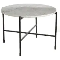Casa Vivante nanne bijzettafel wit maat: 41 x 62cm