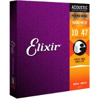Elixir 16152 NANOWEB Phosphor Bronze 12-String Set 10-47