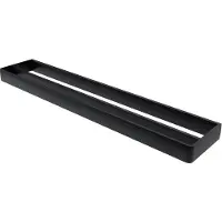Haceka Aline dubbele handdoekhouder 60cm mat zwart