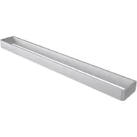 Haceka Aline enkele handdoekhouder geborsteld aluminium