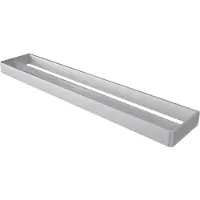 Haceka Aline dubbele handdoekhouder geborsteld aluminium