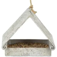 Esschert Design Vogelvoederhuis Aged Grijs 20,9 X 12,3 X 19,1 Cm