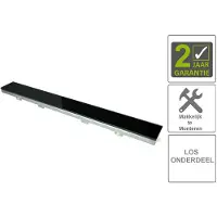 Boss & Wessing Bws glasrooster tbv rvs douchegoot 60x7 cm zwart