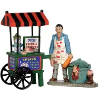 Lemax Spooky Town Zombie Breinen Voedselwagen Set van 2# 52311
