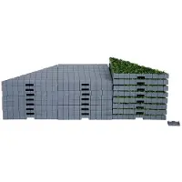 Lemax Plaza system (grey, triangle grass) - 24 pcs