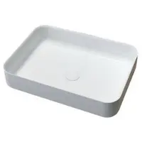 Best design Waskom just solid surface opbouw 42 cm glans wit