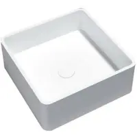 Best design Waskom just solid surface opbouw 42 cm glans wit
